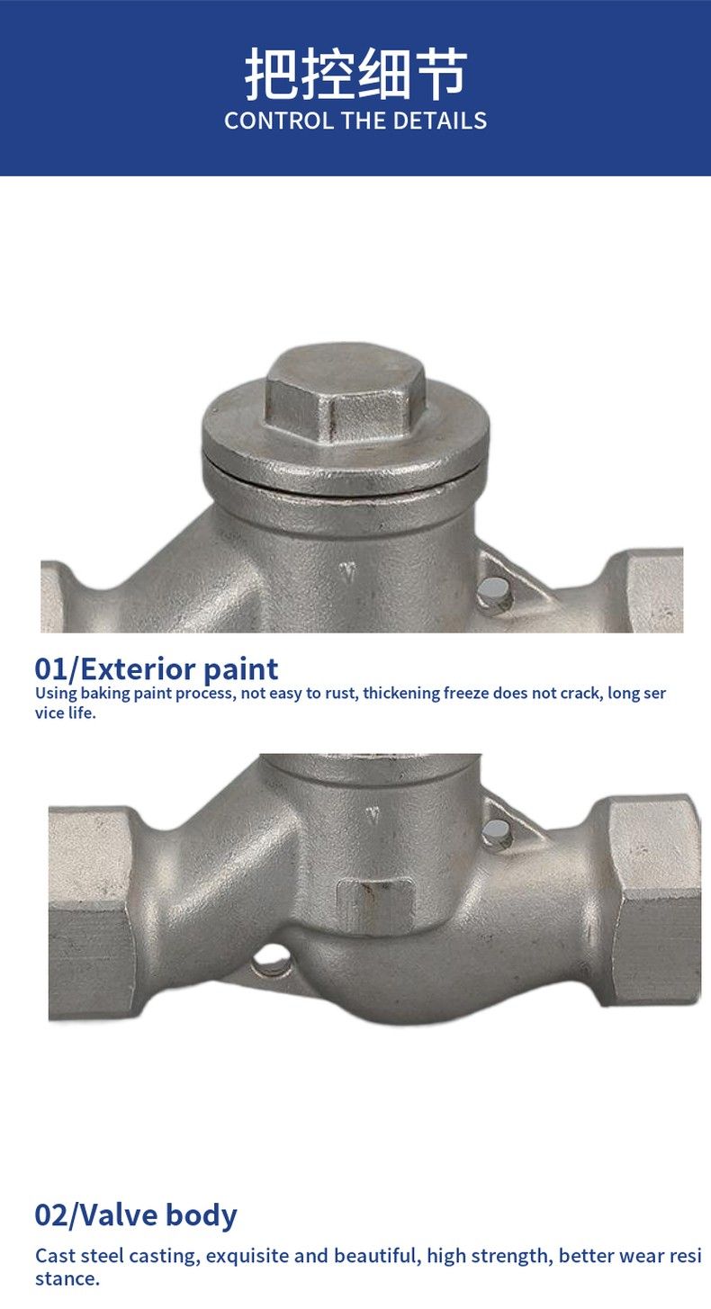 H11W internal thread lift check valve