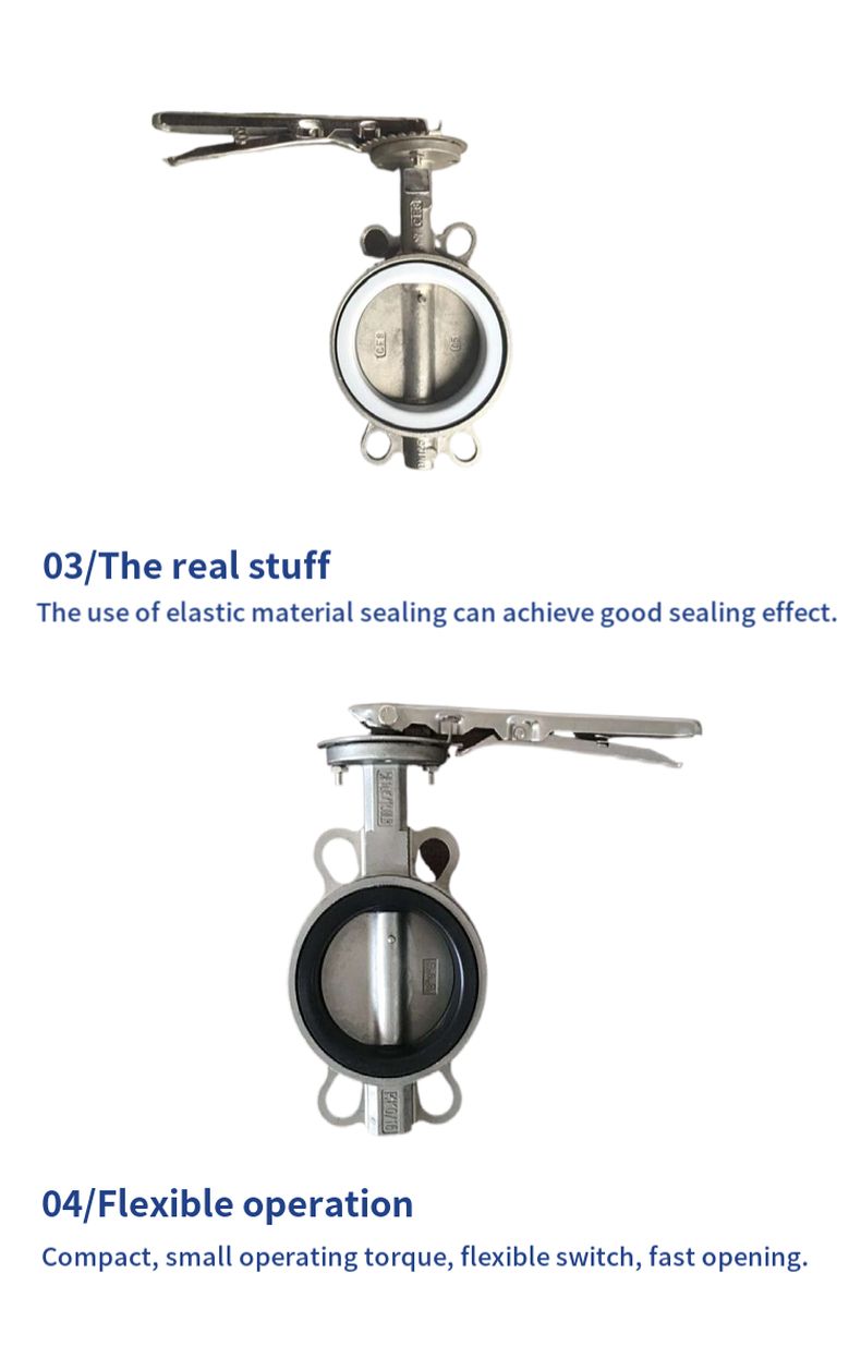 D71X manual clamp butterfly valve