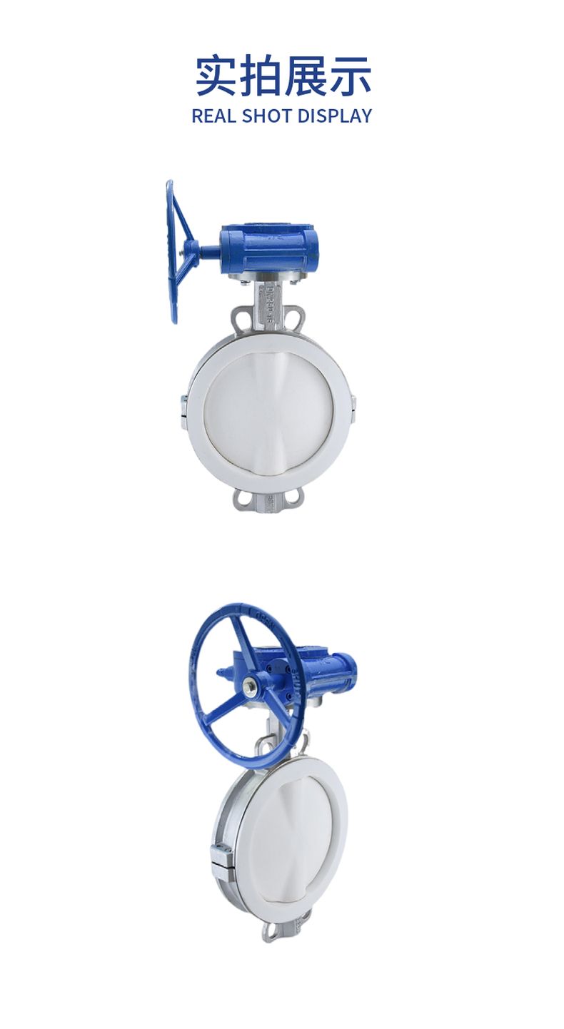 D371F46 Splint type fluorine lined butterfly valve
